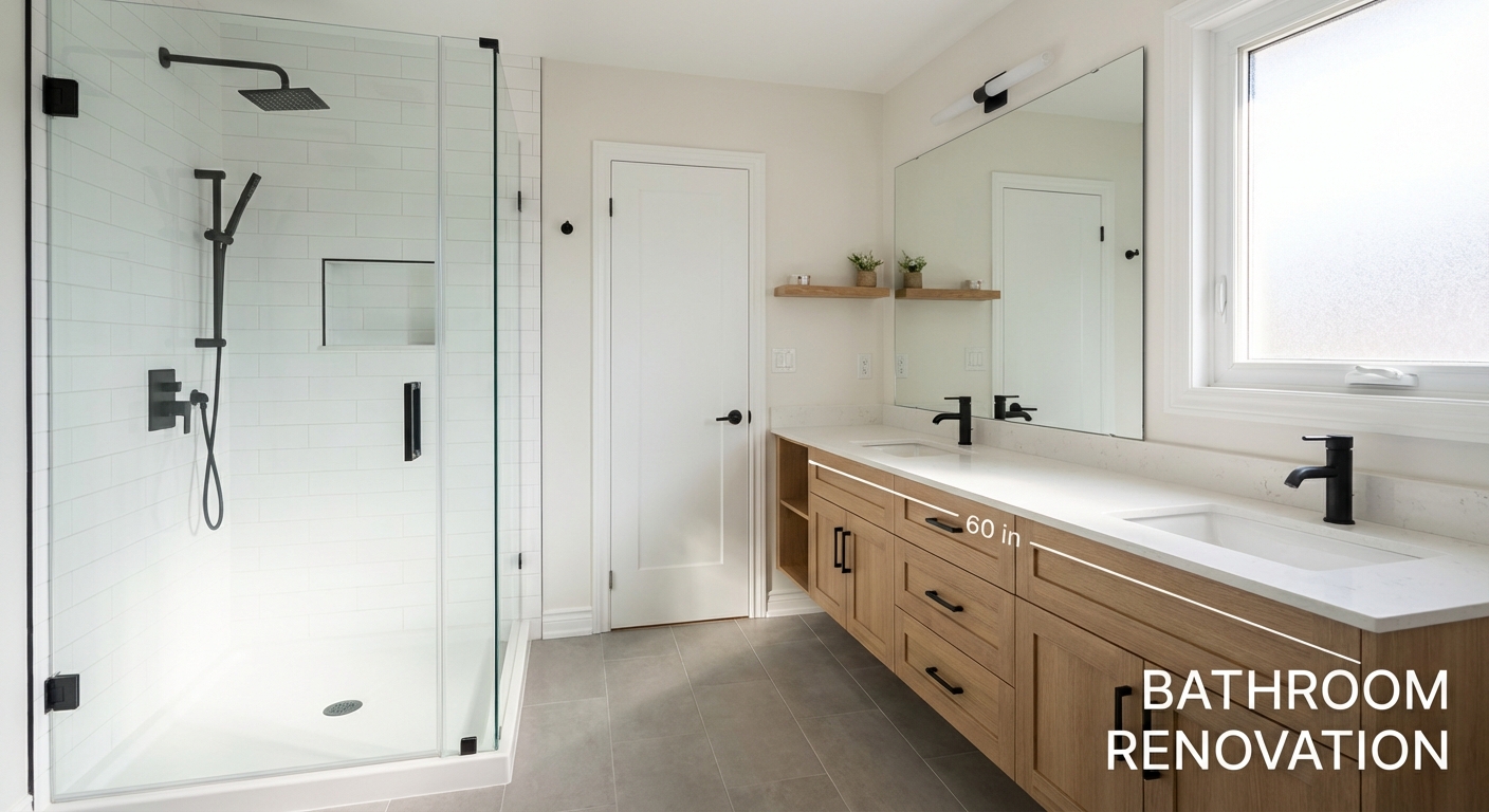 Bathroom renovation by Legacy Homes