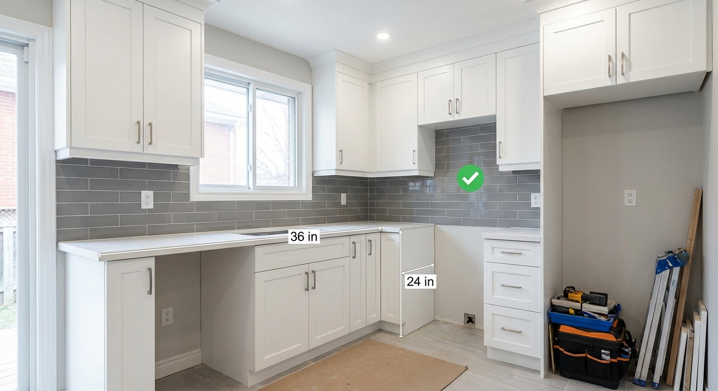 Modern kitchen renovation in Toronto